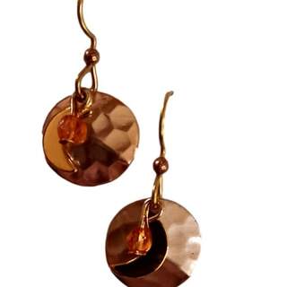 Petite Crescent on Hammered Disc