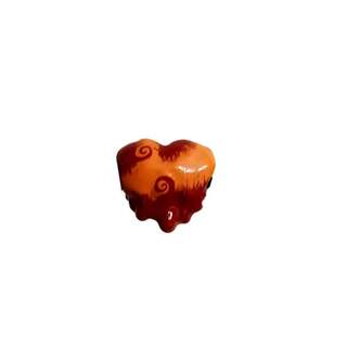 Orange Swirls Heart