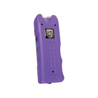 MultiGuard Stun Gun, Alarm, and Flashlight with Built in Charger Purple