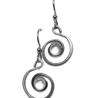 Coil with Mother of Pearl Dangle Earrings