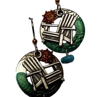 Adirondack Chairs with Sun Dangle Earrings