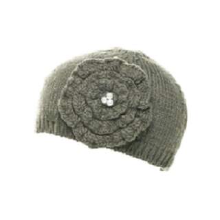 Marino Wool Women's Beanie with Flower