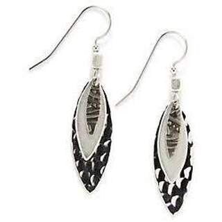 Silvertone Layers Dangle Earrings