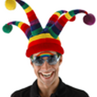 Rainbow Jester Hat