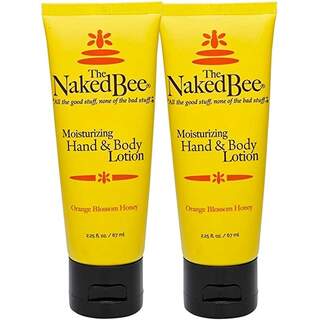 Naked Bee 2 tubes -Moisturizing Orange Blossom Honey Hand and Body Lotion, 2.25 oz