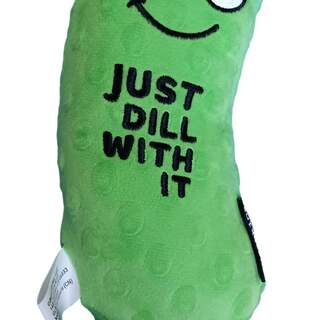 Silly Dill Pickle stuffed plush toy 8.5"