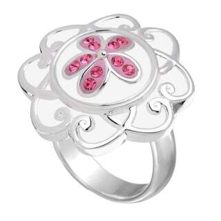 White Flower Ring Size 7 Jewelpop NOT INCLUDED