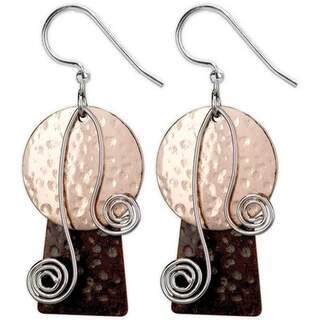 Jody Coyote Circles & Spirals Hypoallergenic Dangle Earrings